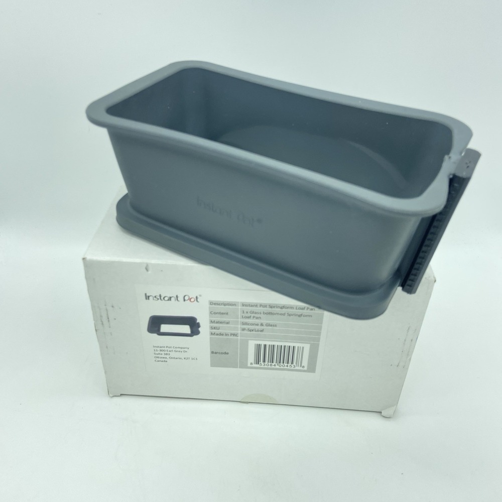 Instant Pot Silicone Springform Loaf Pan Tempered Glass Bottom IP-Sprloaf Baking